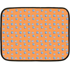 Floral Double Sided Fleece Blanket (mini)  by Sparkle