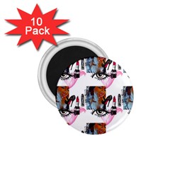 Fashion Faces 1.75  Magnets (10 pack) 