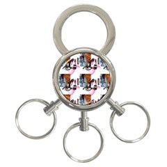 Fashion Faces 3-ring Key Chain by Sparkle