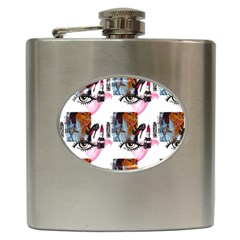 Fashion Faces Hip Flask (6 Oz)