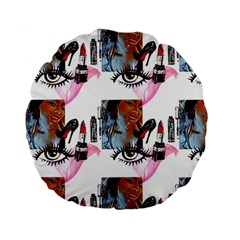 Fashion Faces Standard 15  Premium Round Cushions