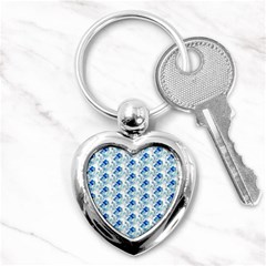 Flowers Pattern Key Chain (heart) by Sparkle