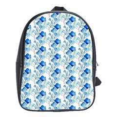 Flowers Pattern School Bag (xl) by Sparkle