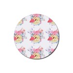 Flamingos Rubber Round Coaster (4 pack) Front