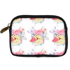 Flamingos Digital Camera Leather Case by Sparkle