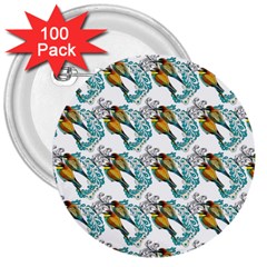 Nature Birds 3  Buttons (100 Pack)  by Sparkle