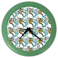 Nature Birds Color Wall Clock by Sparkle