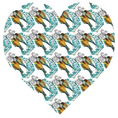 Nature Birds Wooden Puzzle Heart by Sparkle