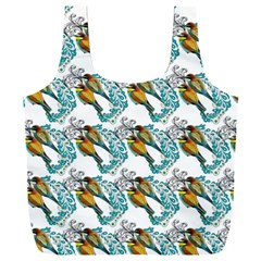 Nature Birds Full Print Recycle Bag (xxxl) by Sparkle