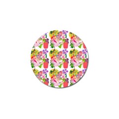 Flowers Pattern Golf Ball Marker (4 Pack) by Sparkle