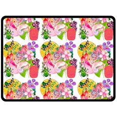 Flowers Pattern Fleece Blanket (large)  by Sparkle