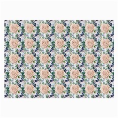 Flowers Pattern Large Glasses Cloth by Sparkle