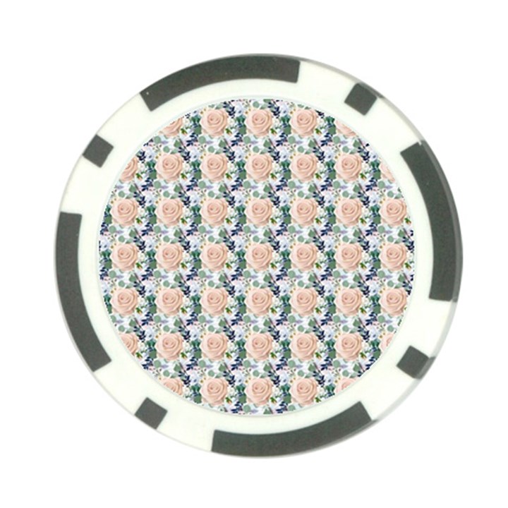 Flowers Pattern Poker Chip Card Guard