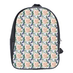 Flowers Pattern School Bag (large) by Sparkle