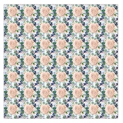 Flowers Pattern Large Satin Scarf (square) by Sparkle