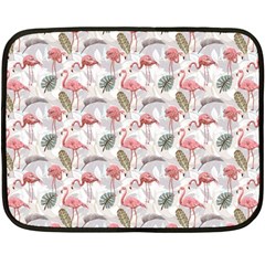 Flamingos Fleece Blanket (mini) by Sparkle