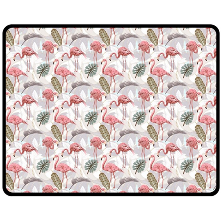 Flamingos Double Sided Fleece Blanket (Medium) 