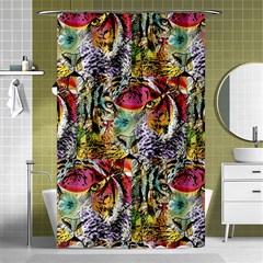 Tiger King Shower Curtain 48  X 72  (small)  by Sparkle