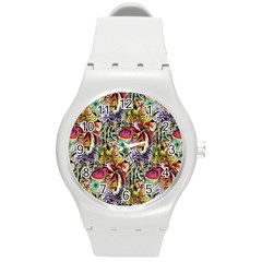 Tiger King Round Plastic Sport Watch (m) by Sparkle