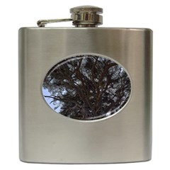 Green Umbrella Hip Flask (6 Oz) by DimitriosArt