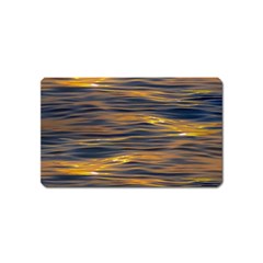 Sunset Waves Pattern Print Magnet (name Card)