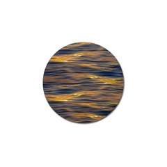 Sunset Waves Pattern Print Golf Ball Marker by dflcprintsclothing