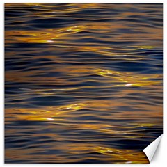 Sunset Waves Pattern Print Canvas 16  X 16 