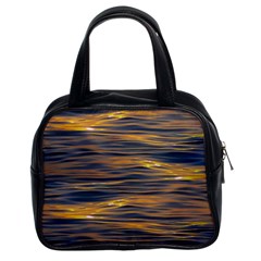 Sunset Waves Pattern Print Classic Handbag (two Sides)