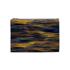 Sunset Waves Pattern Print Cosmetic Bag (medium) by dflcprintsclothing