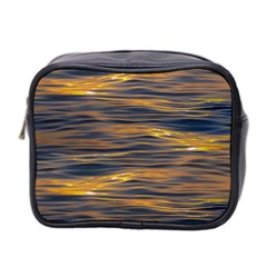 Sunset Waves Pattern Print Mini Toiletries Bag (two Sides) by dflcprintsclothing