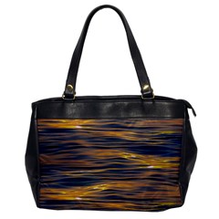 Sunset Waves Pattern Print Oversize Office Handbag by dflcprintsclothing