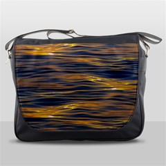 Sunset Waves Pattern Print Messenger Bag by dflcprintsclothing