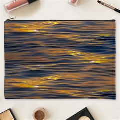 Sunset Waves Pattern Print Cosmetic Bag (xxxl) by dflcprintsclothing