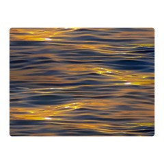 Sunset Waves Pattern Print Double Sided Flano Blanket (mini)  by dflcprintsclothing