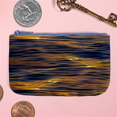 Sunset Waves Pattern Print Large Coin Purse