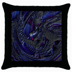 Braille Flow Throw Pillow Case (black) by MRNStudios