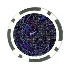 Braille Flow Poker Chip Card Guard by MRNStudios