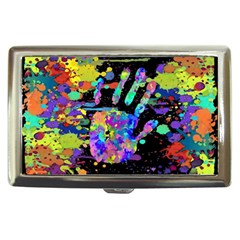 Crazy Multicolored Each Other Running Splashes Hand 1 Cigarette Money Case by EDDArt