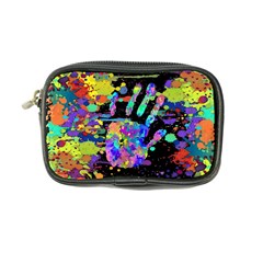 Crazy Multicolored Each Other Running Splashes Hand 1 Coin Purse by EDDArt