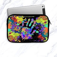 Crazy Multicolored Each Other Running Splashes Hand 1 Apple Ipad Mini Zipper Cases by EDDArt