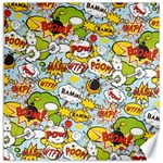 Comic Pow Bamm Boom Poof Wtf Pattern 1 Canvas 20  x 20  19 x19.27  Canvas - 1