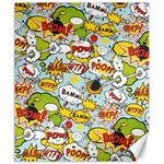 Comic Pow Bamm Boom Poof Wtf Pattern 1 Canvas 20  x 24  19.57 x23.15  Canvas - 1