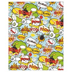 Comic Pow Bamm Boom Poof Wtf Pattern 1 Drawstring Bag (small) by EDDArt