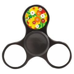 Flower Power Wallpaper Green Yellow Orange Red Finger Spinner by EDDArt