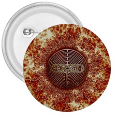 Chartres Double Infinity Antique Mandala 3  Buttons by EDDArt