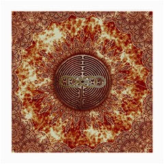 Chartres Double Infinity Antique Mandala Medium Glasses Cloth (2 Sides) by EDDArt