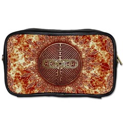 Chartres Double Infinity Antique Mandala Toiletries Bag (two Sides) by EDDArt