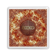 Chartres Double Infinity Antique Mandala Memory Card Reader (square) by EDDArt