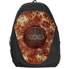 Chartres Double Infinity Antique Mandala Backpack Bag by EDDArt