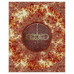 Chartres Double Infinity Antique Mandala Drawstring Bag (small) by EDDArt